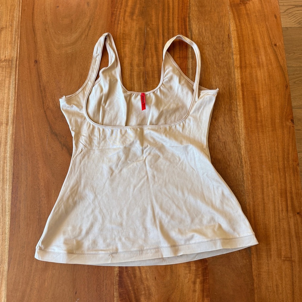 Spanx Women's Beige Simplicity Scoop‎ Neck Tank Size XL